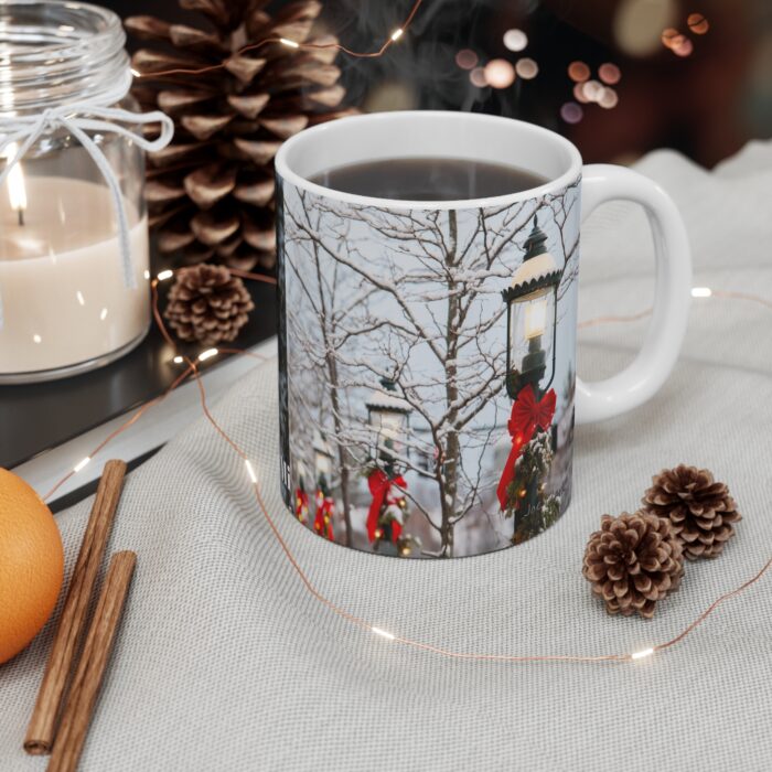 Downtown Petoskey Snowfall 11oz coffee mug - Image 5