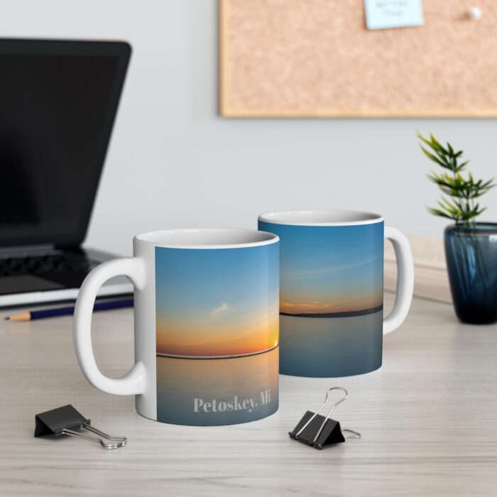Peaceful Evening, Petoskey Mi 11oz coffee mug - Image 3
