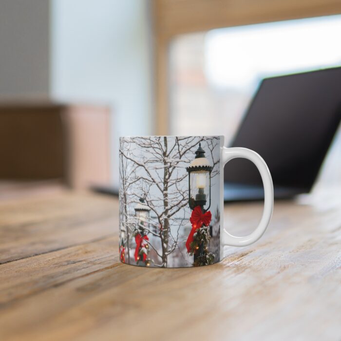 Downtown Petoskey Snowfall 11oz coffee mug - Image 4