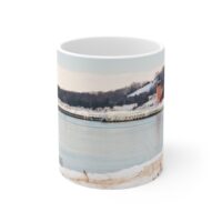 Charlevoix Light in Winter 11oz coffee mug - Image 2