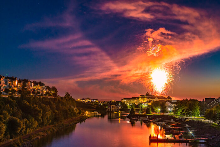 Bay Harbor Fireworks 11oz coffee mug - Image 4