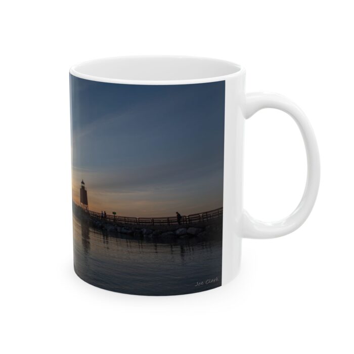 "Charlevoix Sunset" Ceramic Mug, (11oz, 15oz) - Image 4