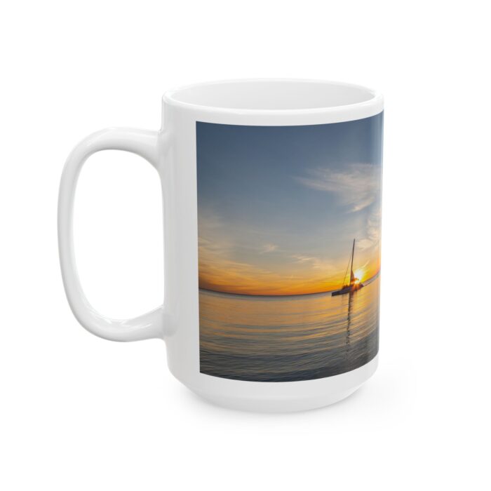 "Charlevoix Sunset" Ceramic Mug, (11oz, 15oz) - Image 7