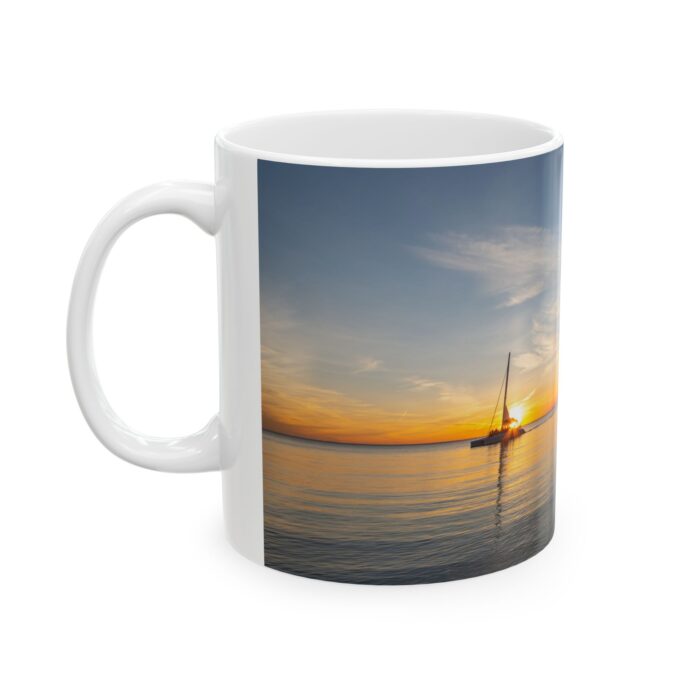 "Charlevoix Sunset" Ceramic Mug, (11oz, 15oz) - Image 3