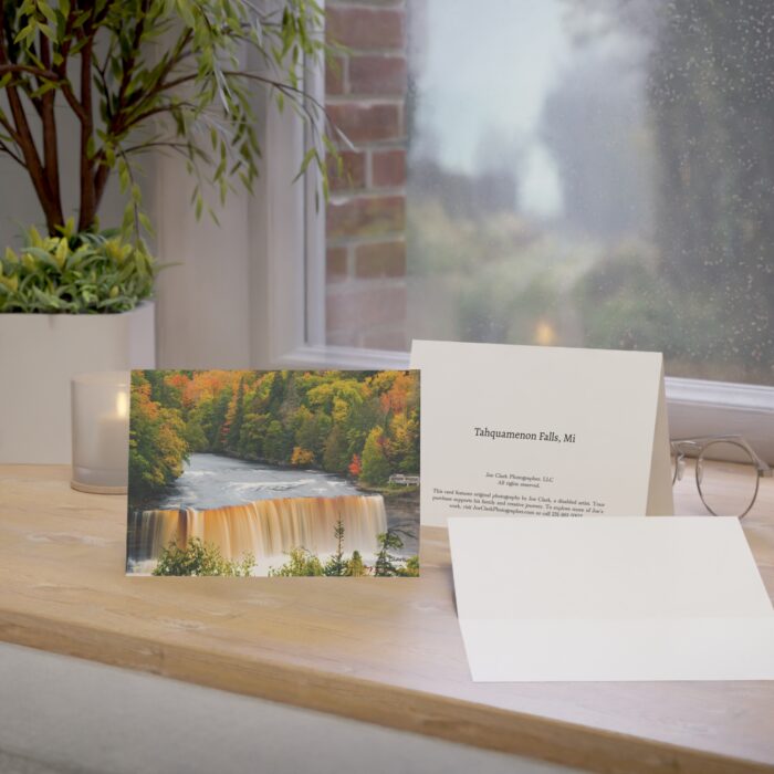 Fall Falls Greeting Cards (1, 10, 30, and 50pcs) - Image 9