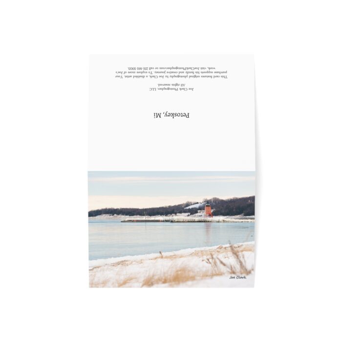 Charlevoix Light in Winter Greeting Cards (1, 10, 30, and 50pcs) - Image 8