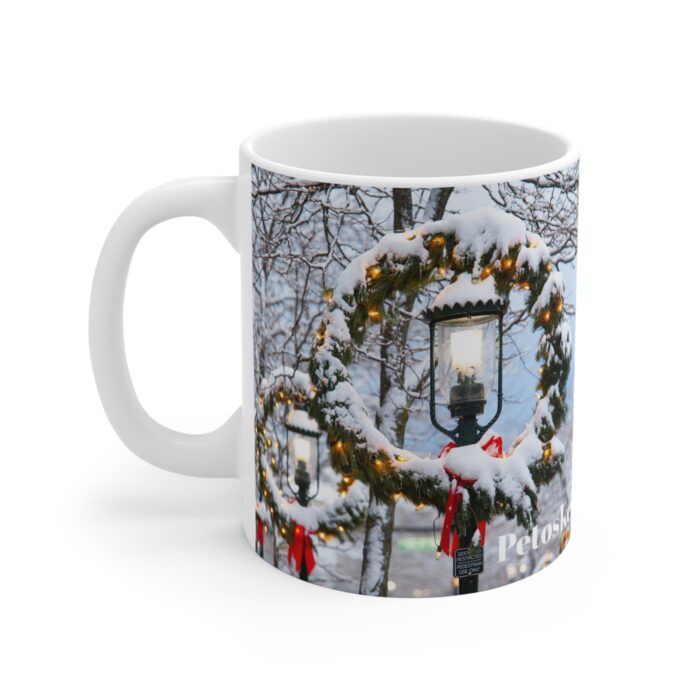 Downtown Petoskey Snowfall 11oz coffee mug