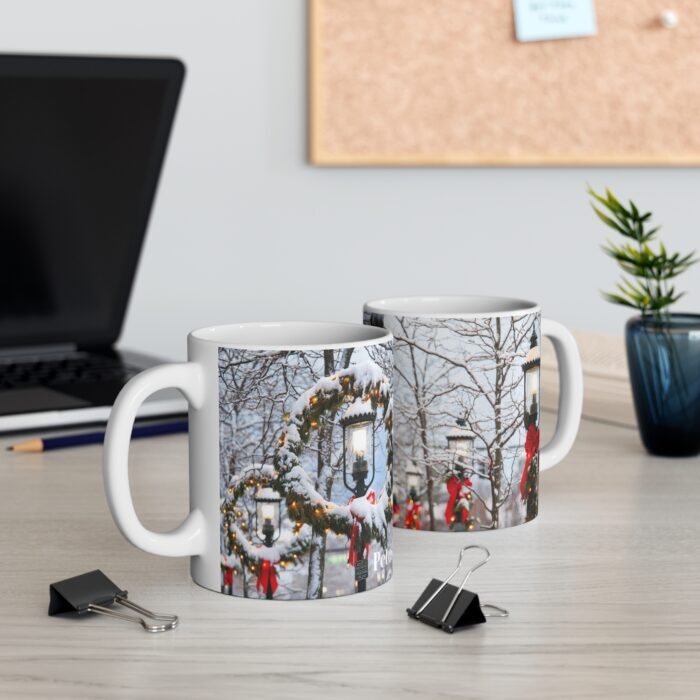 Downtown Petoskey Snowfall 11oz coffee mug - Image 3