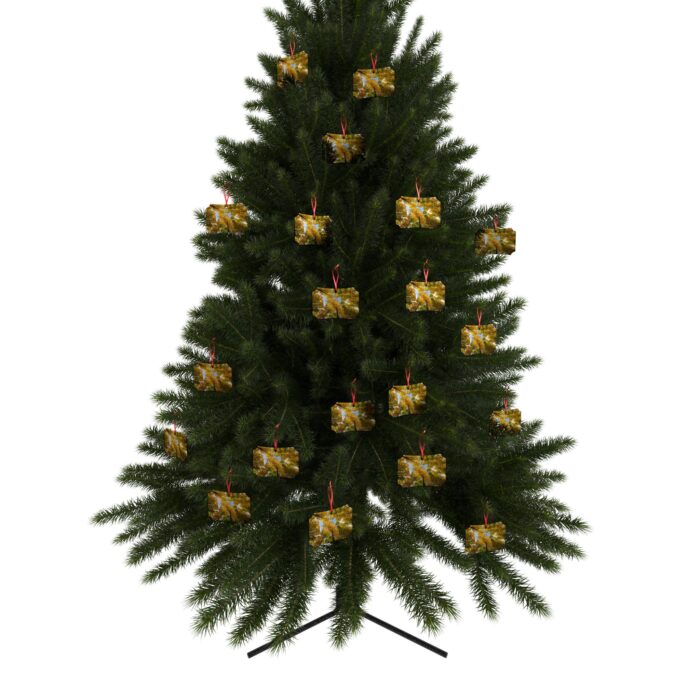 Green and Gold Ornaments (1pc, 5pcs, 10pcs, 20pcs) - Image 15