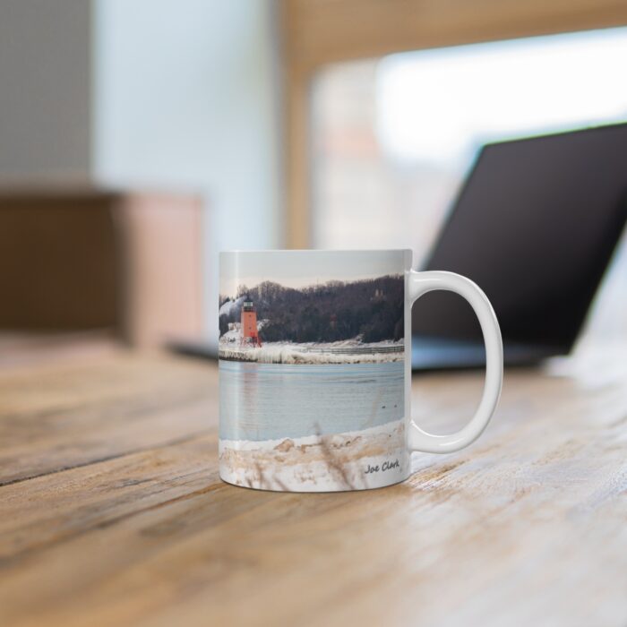 Charlevoix Light in Winter 11oz coffee mug - Image 5