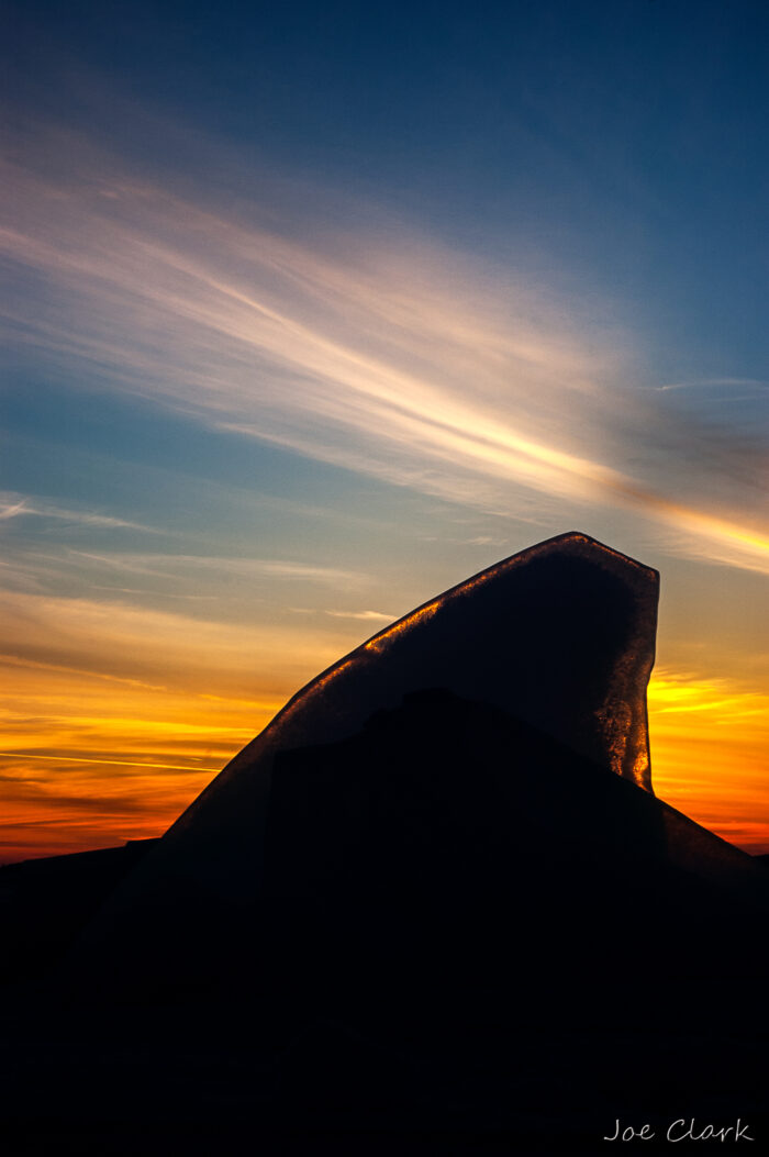 Sunset Behind Ice